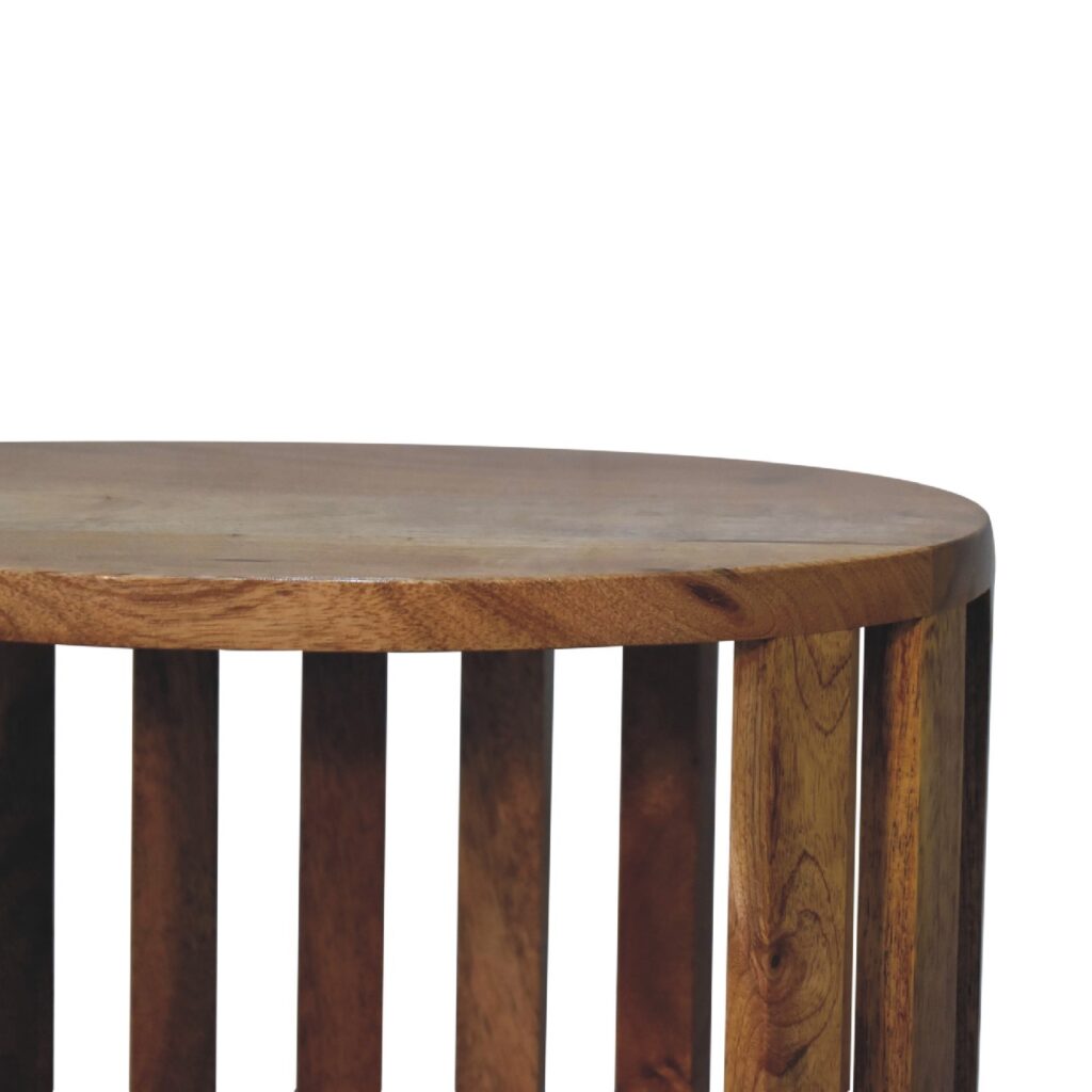 Ariella Single Shelf -yöpöytä | Tammimainen viimeistely, mangopuu