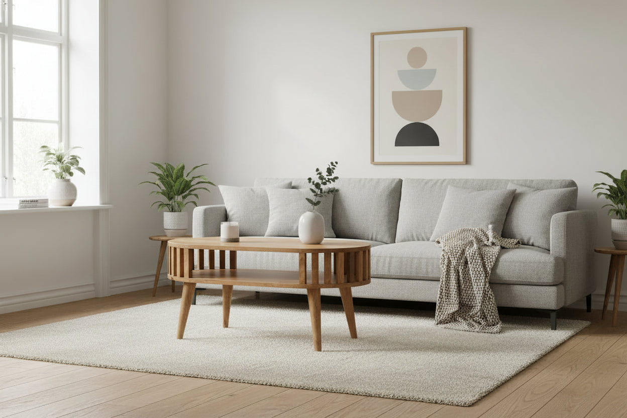 Ariella-sohvapöytä | Massiivinen mangopuu, tammisävy