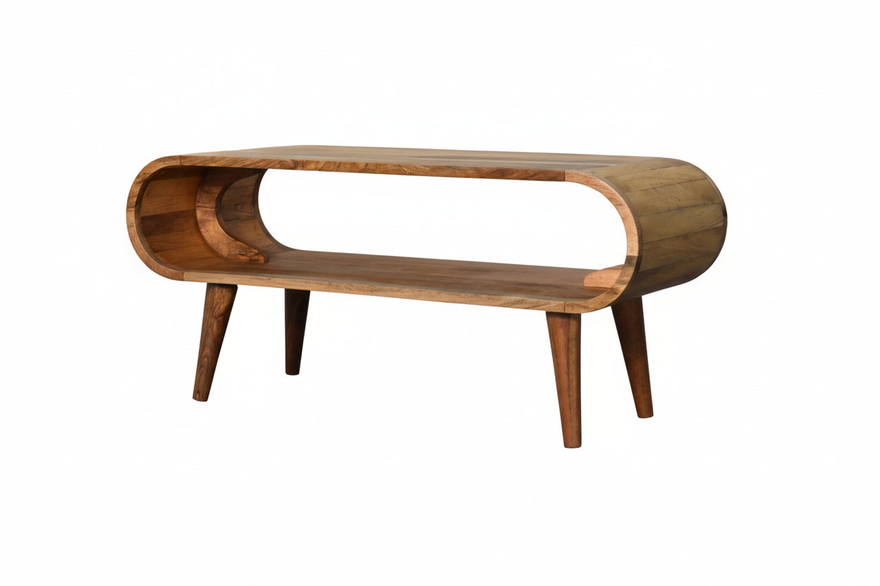 Amaya Nordic Style -sohvapöytä | Massiivinen mangopuu, tammisävy
