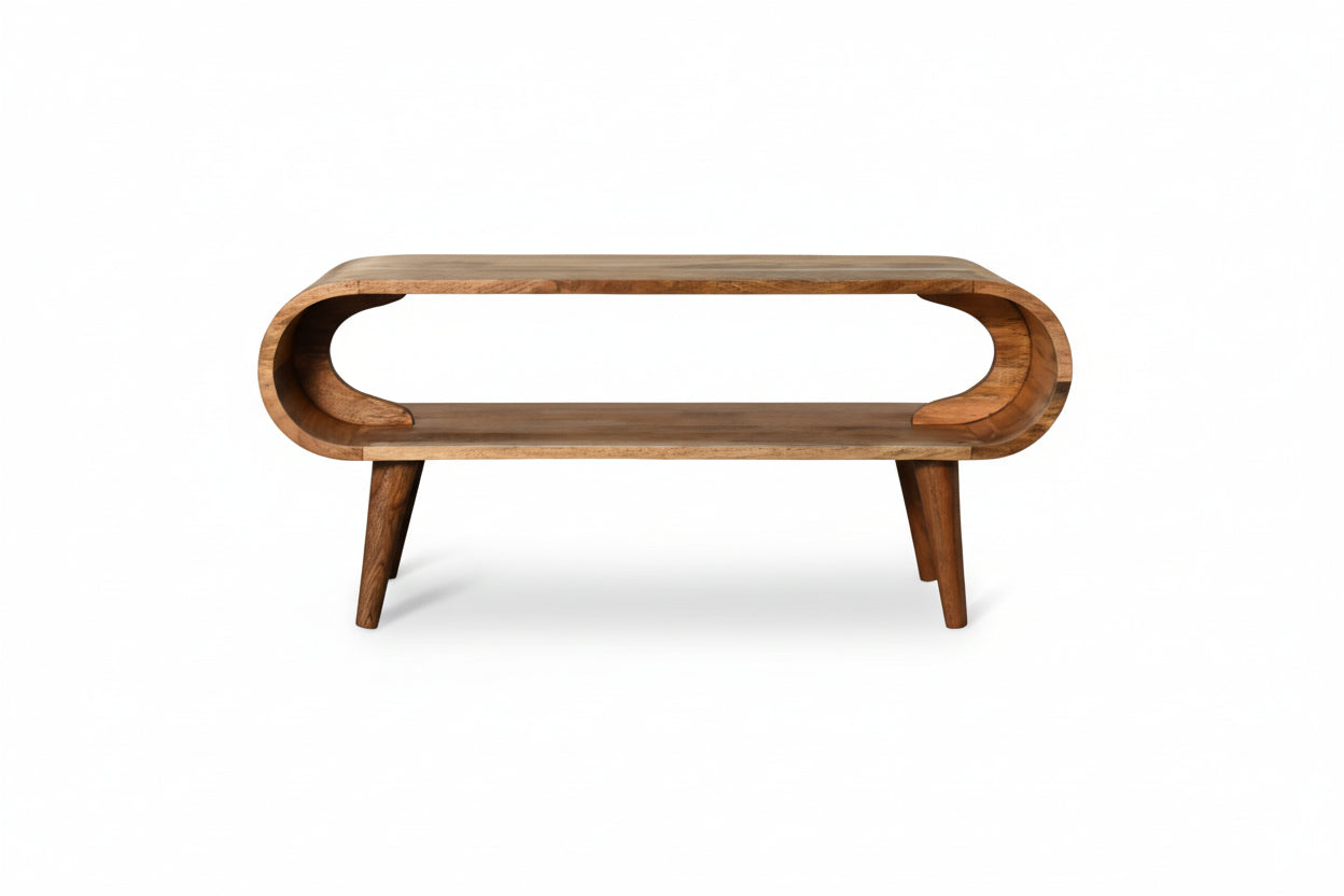 Amaya Nordic Style -sohvapöytä | Massiivinen mangopuu, tammisävy