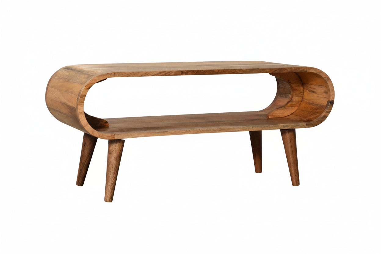 Amaya Nordic Style -sohvapöytä | Massiivinen mangopuu, tammisävy